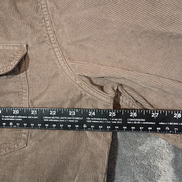 Vtg‎ J Crew Every Stitch Considered Brown Corduroy Button Up Men's Shirt  Sz XXL - Picture 5 of 7